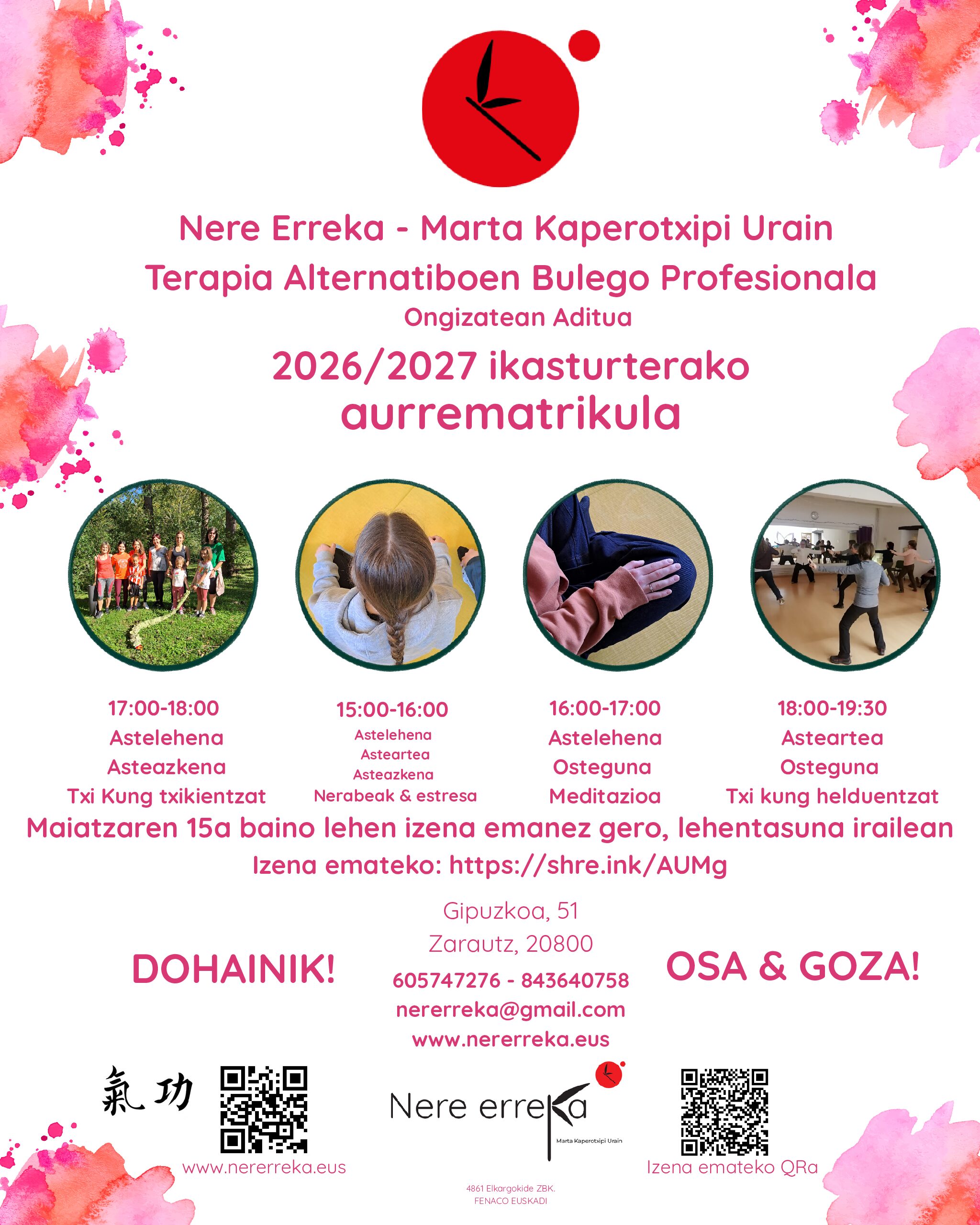 2026/2027 ikasturteko aurrematrikula!